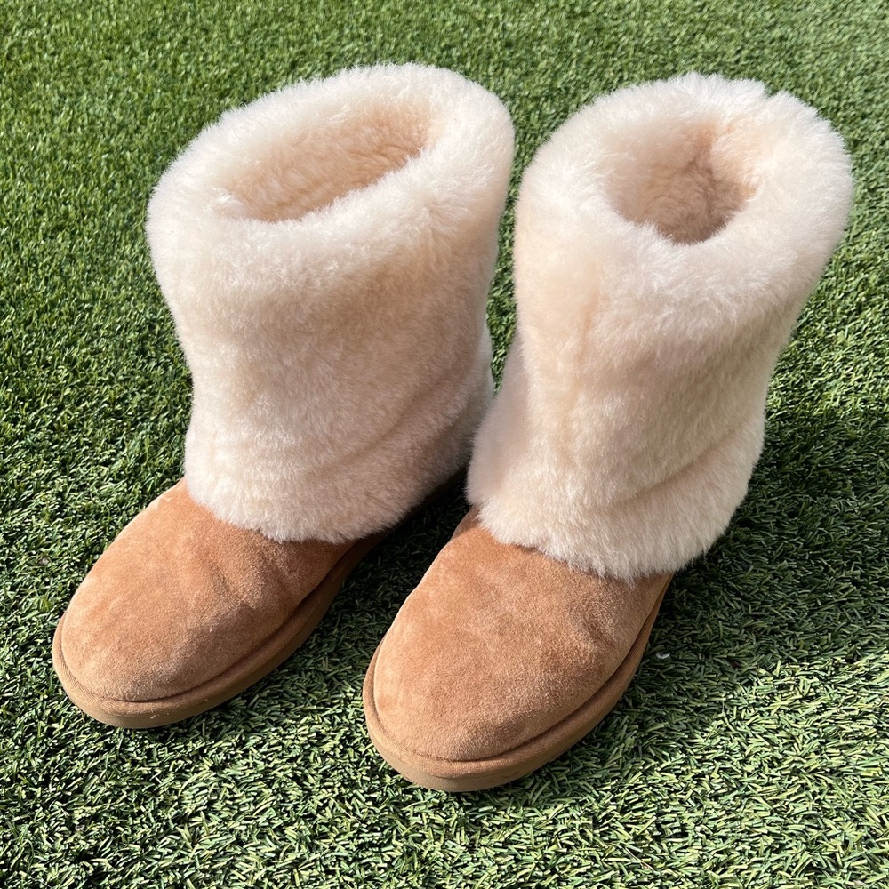 SOLD - RARE UGG Patten Shearling Boots